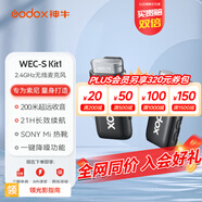 神牛（Godox）無線麥克風領夾WEC小蜜蜂一拖二相機手機戶外采訪vlog直播錄音降噪聲卡收音麥 【索尼直插一拖一】WEC-S Kit1無線麥克風 標配