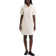 李維斯（Levi's）女短袖連衣裙經(jīng)典設(shè)計(jì)牛仔服飾A94800001雙口袋休閑連衣裙 (Nuevo) Icy Ecru 均碼 |MEDIUM