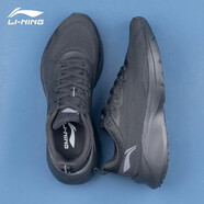 李寧（LI-NING）男鞋跑步鞋夏季新款網(wǎng)面透氣防滑耐磨休閑男士白色運(yùn)動(dòng)鞋鞋子男 黑色(云雀) 39.5