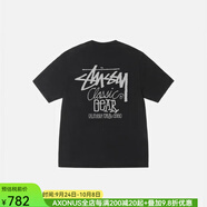 STUSSY短袖T恤大Logo春夏情侶寬松簡(jiǎn)約后背字母印花街頭潮牌戶(hù)外運動(dòng) Black黑色 S (胸圍99cm)