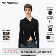 ANN ANDELMAN【明星同款】2025春款不規(guī)則針織衫長袖開衫 黑色 M