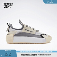 Reebok銳步官方男女SUDECA舒適機能風奶油厚底低幫休閑板鞋 FZ2003 白色/灰色 36.5