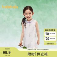 巴拉巴拉女童新中式連衣裙寶寶童裝夏兒童無袖裙子國風208225111026