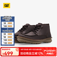 CAT卡特工裝靴男士馬丁靴防滑厚底戶外英倫風(fēng)牛皮靴子P725410N3EDC17 深褐 43