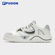 FILAFUSIONFila潮牌男鞋50-50滑板生活鞋2024夏運動(dòng)鞋休閑鞋 雪白/月巖灰-SL 40