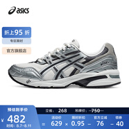亞瑟士ASICS復(fù)古慢跑鞋男女同款老爹鞋運(yùn)動(dòng)休閑鞋舒適運(yùn)動(dòng)鞋 GEL-1090 白色/銀色 42.5