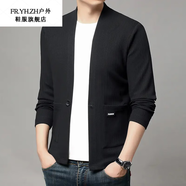 FR.YH.ZH潮王男裝2025春秋毛衣針織衫開(kāi)衫休閑男士開(kāi)衫高質(zhì)感休閑外套8899 黑色(顯瘦百搭) XL (125-140)