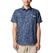 Columbia 哥倫比亞 男士 PFG 未知印花短袖襯衫 Nocturnal Cast N Blast S