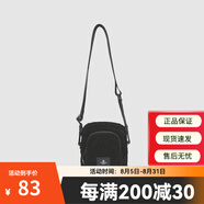 探路者（TOREAD）單肩包秋冬休閑日常包戶外搖粒絨挎包運(yùn)動包男女通用 黑色 均碼