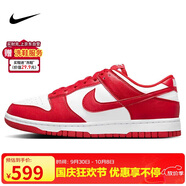 耐克NIKE板鞋女休閑鞋 DUNK緩震運動鞋 DD1873-116白紅36.5