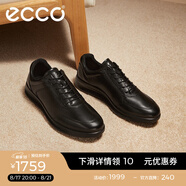 愛(ài)步（ECCO）七夕禮物商務(wù)皮鞋 男士休閑皮鞋男鞋牛皮鞋子正裝鞋 雅仕207124 黑色20712401001 45