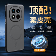 特七 適用小米紅米note15手機殼redmi紅米note14pro+保護套素皮全包防摔復古輕奢磁吸商務(wù)男士皮質(zhì)女款 【太空灰】升級磁吸&輕奢素皮 紅米note15