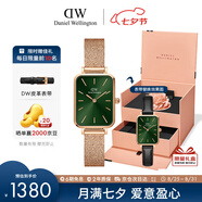 丹尼爾惠靈頓（DanielWellington）DW女表28mm歐美簡(jiǎn)約白盤(pán)石英腕表七夕禮物DW00100219+小手鐲