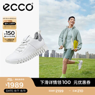 愛步（ECCO）休閑鞋男士 軟底戶外運(yùn)動鞋輕便跑步鞋牛皮休閑鞋男鞋 靈動525204 白色52520450874 41
