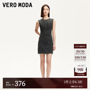 VEROMODA連衣裙2025夏季新款含棉磨破亮鉆復(fù)古牛仔裙325242010 黑牛仔色 XL