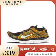 耐克（NIKE）男鞋F(xiàn)ree RN Flyknit赤足飛線透氣緩震跑步鞋運動鞋女鞋 631053-006 彩虹 36