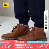 CAT卡特馬丁靴工裝靴男鞋城市輕戶(hù)外休閑牛皮短靴P725205七夕禮物 棕紅 40
