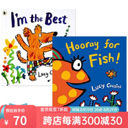 英文原版 Maisy Lucy Cousins 小鼠波波作者作品 2冊代表作合售 金魚萬歲 Im the Best\/Hooray for Fish 綠山墻