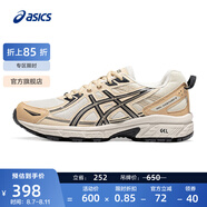 亞瑟士ASICS跑步鞋女鞋網(wǎng)面透氣運動(dòng)鞋越野跑鞋 GEL-VENTURE 6 白色/米色 36