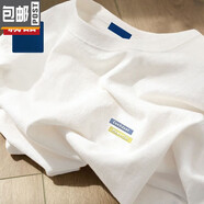 以純（YISHion）重磅純棉短袖t恤男款2024夏季新款ins男女情侶寬松大 cm-胸標活力滿(mǎn)滿(mǎn)白色 M 100-125斤