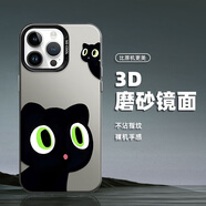 藝彩家 蘋(píng)果16ProMax手機(jī)殼15潮牌14pro彩銀iPhone13磨砂男202512十六11超火xr呆萌黑貓8保護(hù)套 月光黑-呆萌黑貓 蘋(píng)果6s