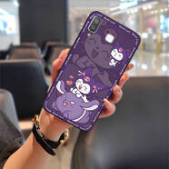 盧盧米（LULUMI）適用三星Galaxy A9 Star/A8 Star/SM-G8850手機(jī) 黑殼-紫色阿米 三星galaxy a9 star/a8 star