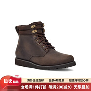 UGG專柜UGG男油蠟皮復(fù)古時尚馬丁靴男二棉鞋大黃靴工裝靴1138183 STT咖啡色 42 內(nèi)長27cm