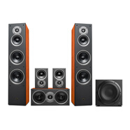 惠威（HiVi）Jam&Lab6/Lab8家庭影院客廳音箱套裝5.1/7.0/7.1聲道音響全套 lab6桃木色 (5.1聲道)