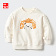 優(yōu)衣庫嬰幼兒寶寶JOP衛衣/長(cháng)袖運動(dòng)衫上衣478826 483040 478826/01乳白色 90