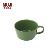 無(wú)印良品（MUJI） 炻瓷 谷物碗 餐具 家用沙拉碗 家用 綠色 口徑115mm