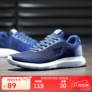 361°361男鞋運動(dòng)鞋秋季低幫網(wǎng)面透氣學(xué)生時(shí)尚休閑跑步鞋 午夜藍/361度白 42
