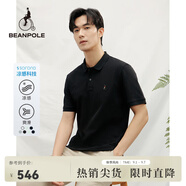 beanpole濱波【涼感】2025春夏新款男士索羅娜涼感T恤polo衫 黑色 S 170/88A