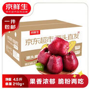 京鮮生 甘肅天水花牛蘋果 凈重4.5斤 單果210g+ 新鮮水果 源頭直發(fā)