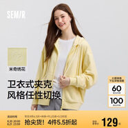 森馬迪士尼米奇家族合作外套女連帽寬松2025春季繡花夾克109125108001