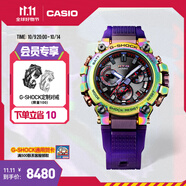 卡西歐（CASIO）G-SHOCKMTG-B3000極光主題手表防水運動(dòng)男士手表石英手表 MTG-B3000PRB-1APR-六局電波