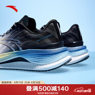 安踏（ANTA）跑鞋3代Pro丨氮科技長距離緩震跑步鞋男 紙莎白/基礎(chǔ)黑/海寂藍(lán)-3 39