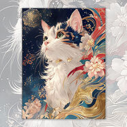 MPPMCK感diy數字油畫(huà)敦煌萌貓2025新款丙烯顏料小尺寸手繪填充涂色 敦煌萌貓1 20*30cm0基礎可繪畫(huà)