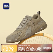 海瀾之家（HLA）男鞋復古拼接輕便百搭休閑鞋子男HAAXXM3EAO373 沙色42