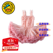 G.DUCKKIDS童裝tutu裙女童連衣裙夏季吊帶裙兒童公主裙子甜美風(fēng)生日蓬蓬紗裙 粉紅色 90 尺碼1~2歲【 80-90cm】
