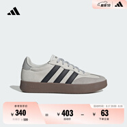 adidas「T頭鞋」BARREDA板鞋德訓(xùn)鞋男女春季新款阿迪達(dá)斯輕運(yùn)動 灰色/黑色/樹脂黃   37