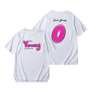 蕉京球星美式投籃服短袖男球星系列運(yùn)動(dòng)休閑T恤寬松圓領(lǐng)速干ins百搭黑 白色短袖尼克楊Young0號(hào) XL