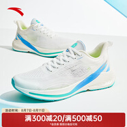 安踏（ANTA）氫跑6丨氫科技跑步鞋男夏季網(wǎng)面透氣輕便緩震運動(dòng)鞋子 紙莎白/淺紫藍-7 39