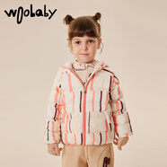 Woobaby兒童羽絨服輕薄女童男童冬裝外套寶寶輕羽 WB2203052韋恩水波粉-90%白鴨絨 80cm