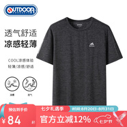 OUTDOOR PRODUCTS涼感T恤男春夏輕薄透氣舒適圓領(lǐng)短袖功能t恤衫 OFTX421387