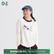 安高若G0 女士戶(hù)外徒步露營(yíng)藝術(shù)家合作磨毛圖案長(cháng)袖T恤 | AnKoRau 圖形色/主色為米白P02 M