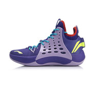李寧（LI-NING）籃球鞋男新款音速7LOW贊助版減震耐磨實戰(zhàn)籃球鞋ABAP 自由紫/淡柔紫(019) 40