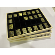 何佳功打火機收藏盒 40*30大容量防風(fēng)打火機收藏收納盒Zippo煤油火石28 黑色28格每格5*6.3 40*30*3.5cm