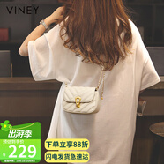 viney包包女包牛皮斜挎手機(jī)包洋氣單肩鏈條包生日禮物高級感送女友老婆