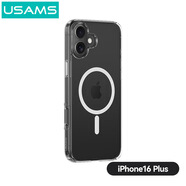 優(yōu)勝仕（USAMS）磁吸透明蘋果手機殼防摔硬殼保護套 iphone16 磁吸保護套6.7 plus 透明