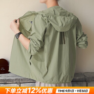 阿迪達(dá)斯男裝夾克 2025秋季新款運動服時尚風(fēng)衣快干透氣休閑梭織連帽外套 帳篷綠/輕薄單層/新品到貨 M 【170-175cm/130-140斤】